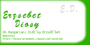 erzsebet diosy business card